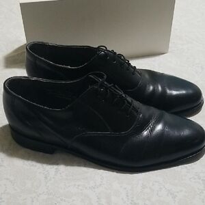 Oakton Classic Black Men's leather Dress Shoes 42 D